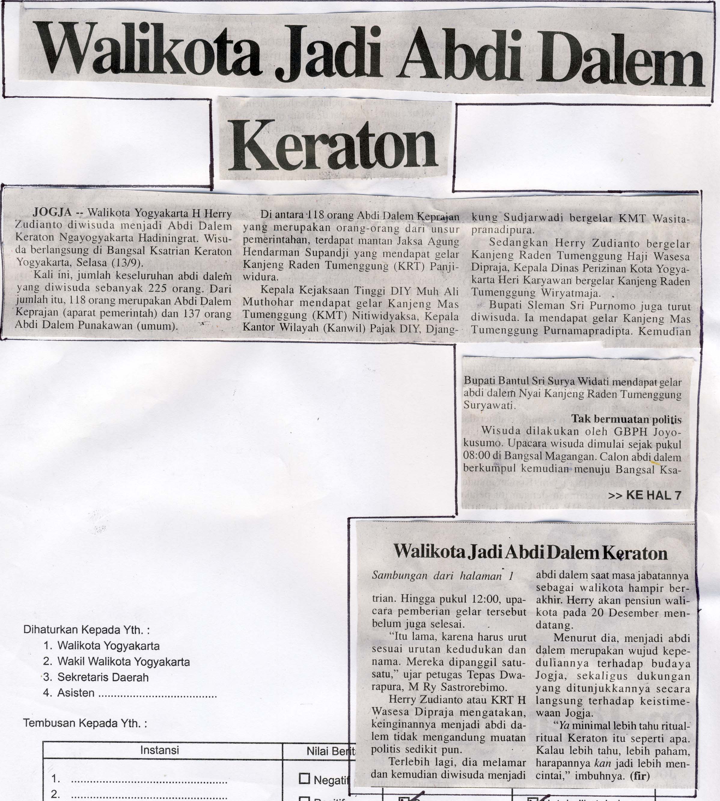 Kliping jogja terbaru